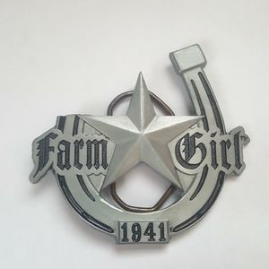 Farm Girl Belt Buckel NWOT Silver